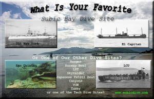 scuba writer What is your Favorite subic bay Wreck?