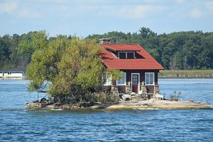 Just Enough Room Island by Charles Davis