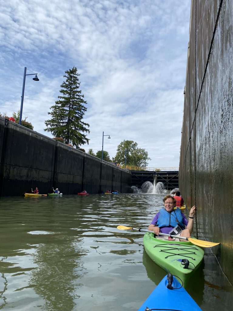 Kayaking Erie Canal Lock 33